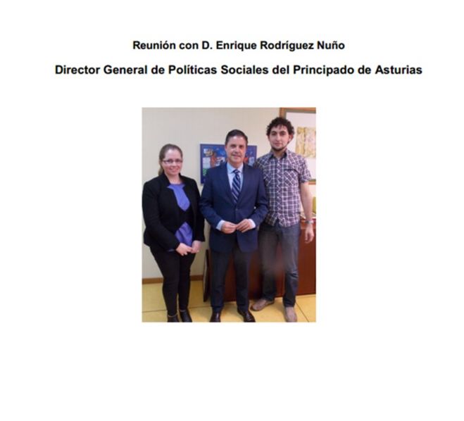 Reunión con D. Enrique Rodríguez Nuño Director General de Políticas Sociales del Principado de Asturias.